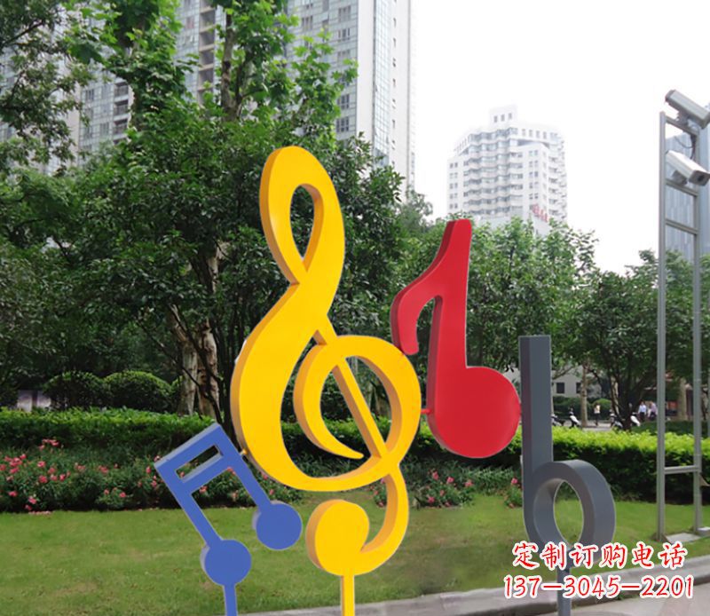 泰安不锈钢音符雕塑-引领您的心情旋律