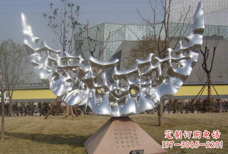 泰安新款不锈钢月亮景观雕塑
