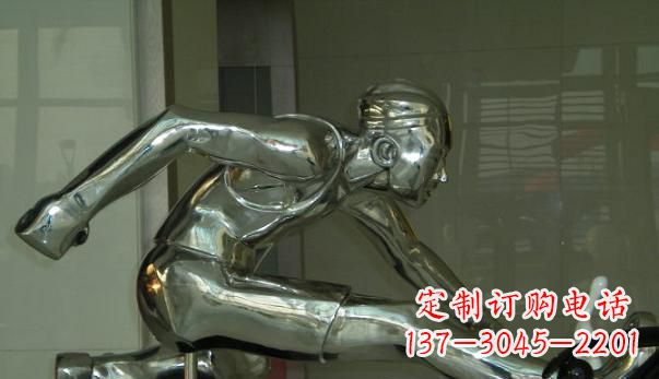 泰安不锈钢运动员雕塑