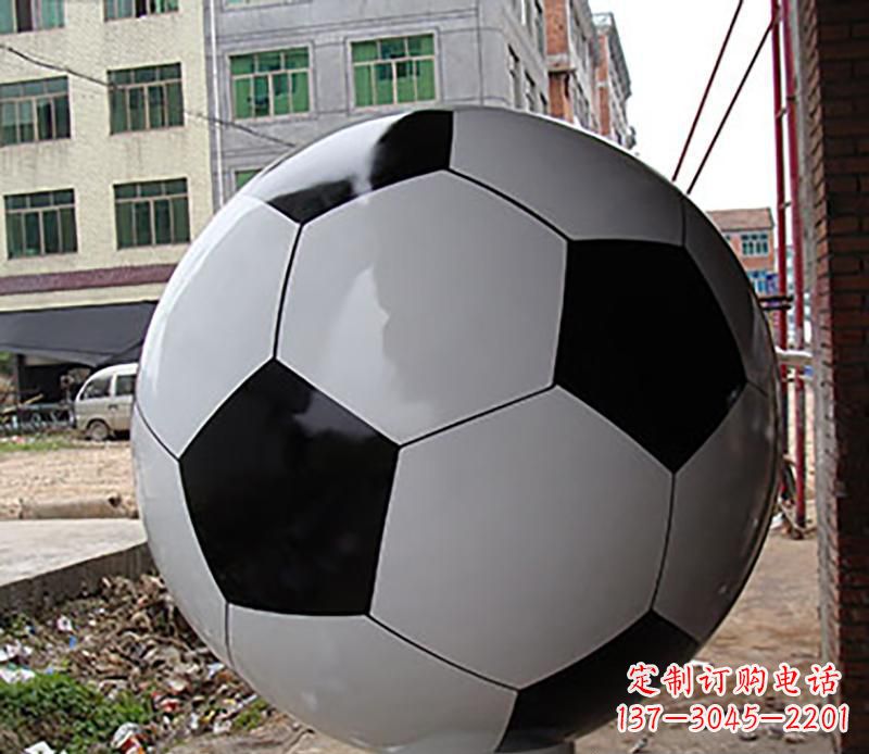 泰安优质不锈钢足球雕塑