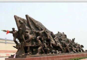 泰安纪念革命战士铜雕