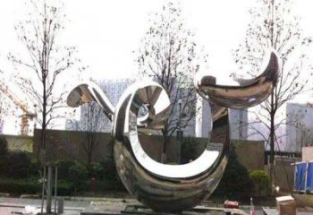 泰安新品发布不锈钢抽象鲸鱼雕塑