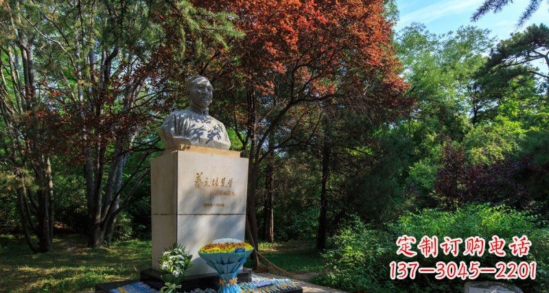 泰安精致无缝蔡元培胸像石雕