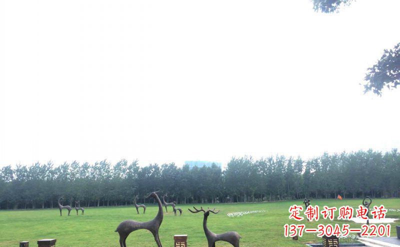 泰安定制铜动物雕塑 – 小鹿