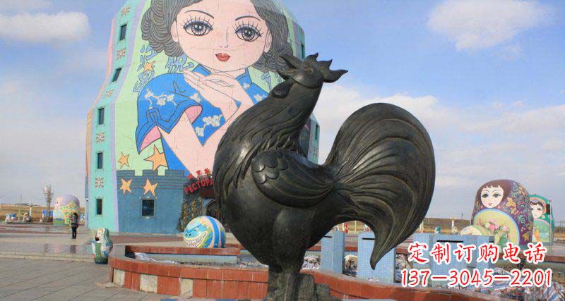 泰安艺术精美的公鸡雕塑