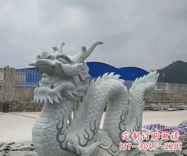 泰安大理石生肖龙景观石雕