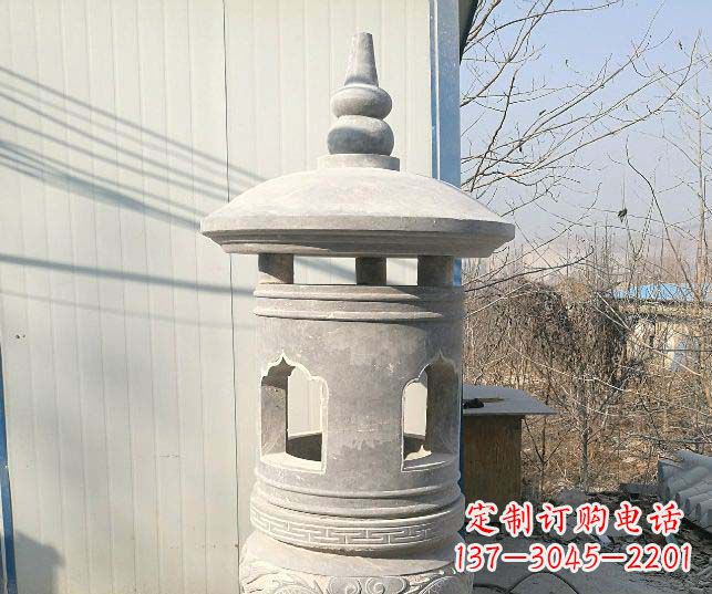 泰安精美公园大理石石灯雕塑
