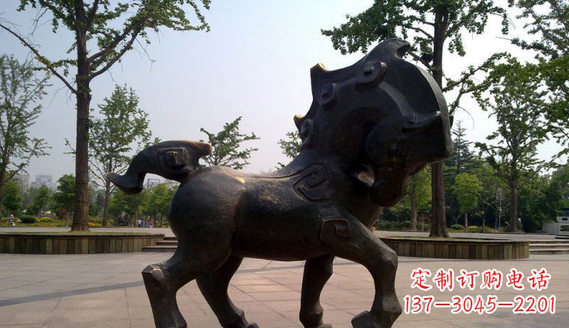 泰安中领雕塑灵动小马铜雕