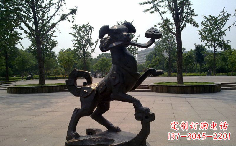 泰安中领雕塑狗动物铜雕