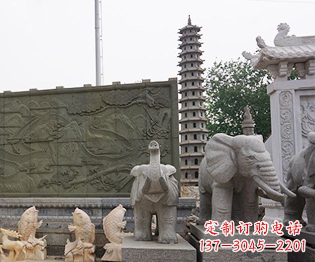 泰安艺术级大象石雕
