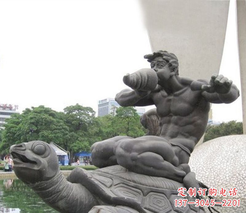 泰安公园动物海龟雕塑
