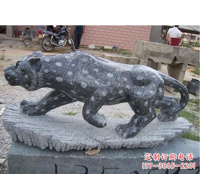 泰安华美动物猎豹石雕