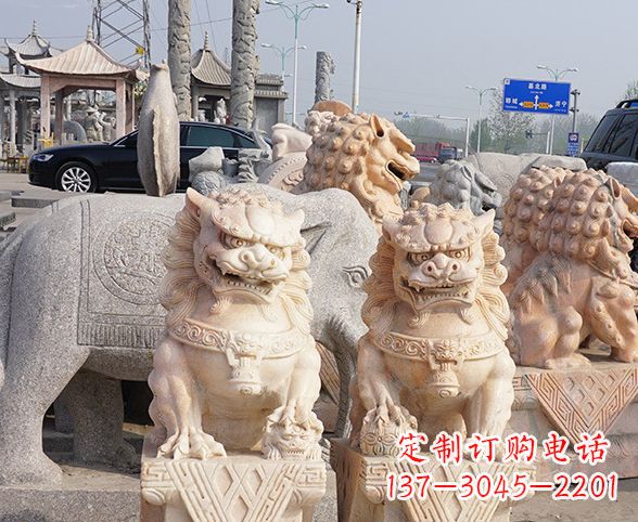 泰安中领雕塑狮子石雕,传承经典,赋予新生