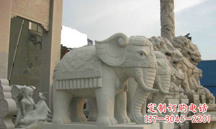 泰安产品名称优雅雕塑大象招财雕塑