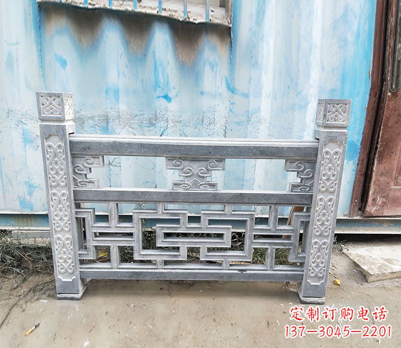 泰安艺术精美的公园仿古石栏板雕刻