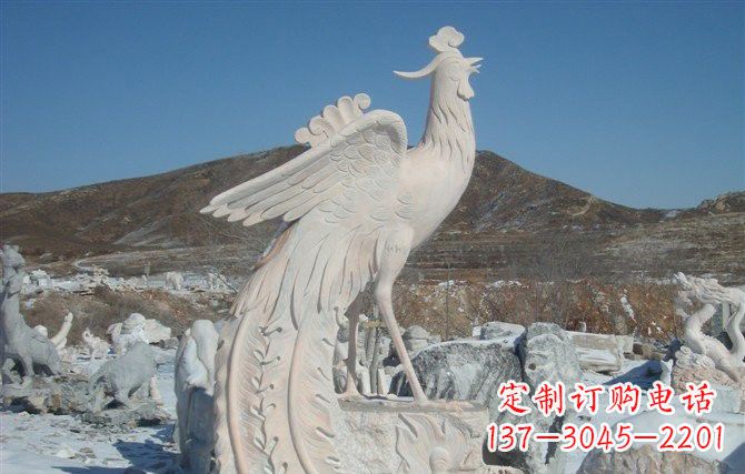泰安公园凤凰石雕