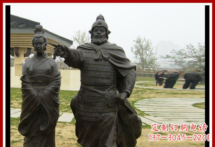 泰安灵巧雄姿,威武将军铜雕塑