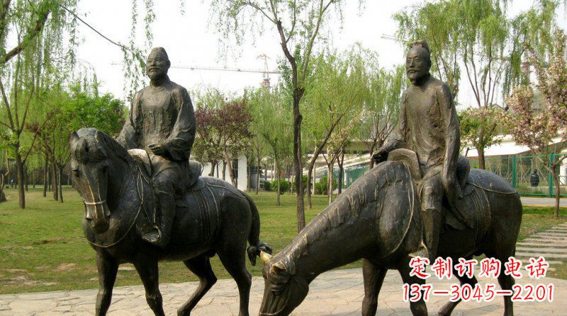 泰安浪漫动人的骑马雕塑