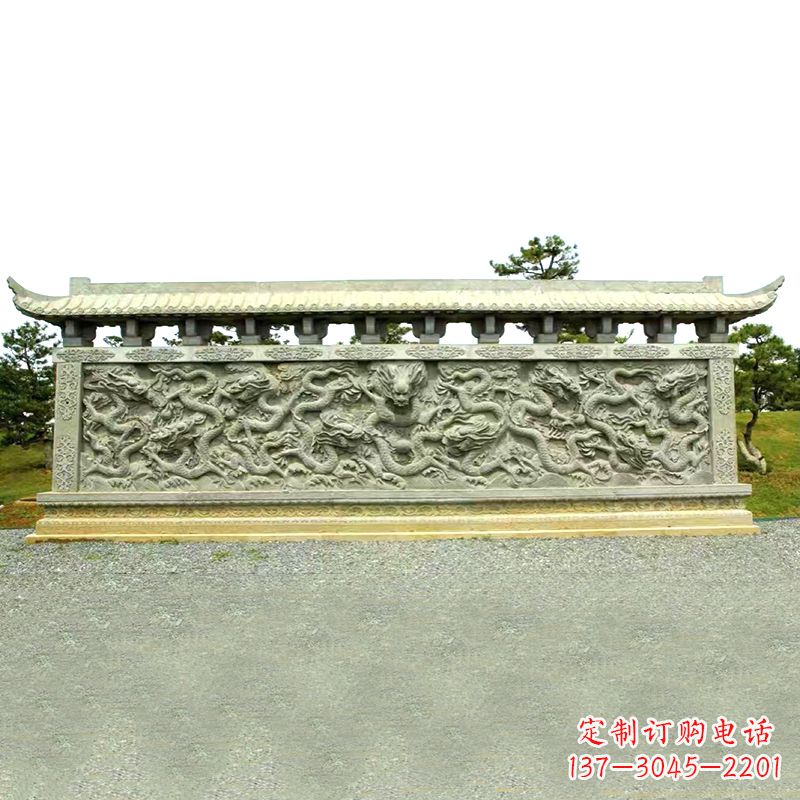 泰安山水玉龙壁雕艺术