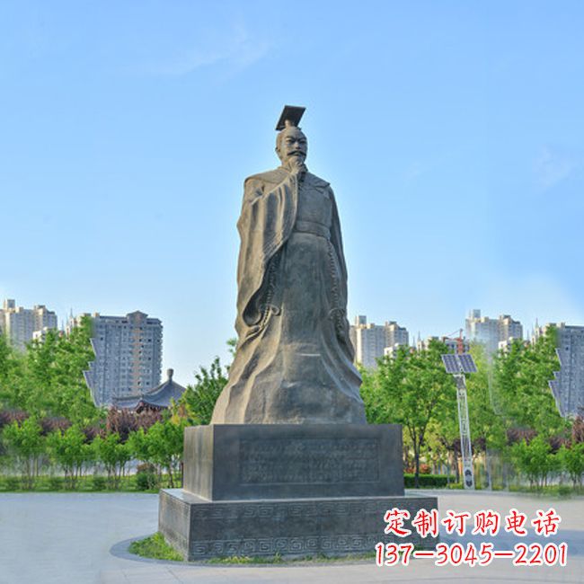 泰安荣耀隋文帝 杨坚青石雕塑