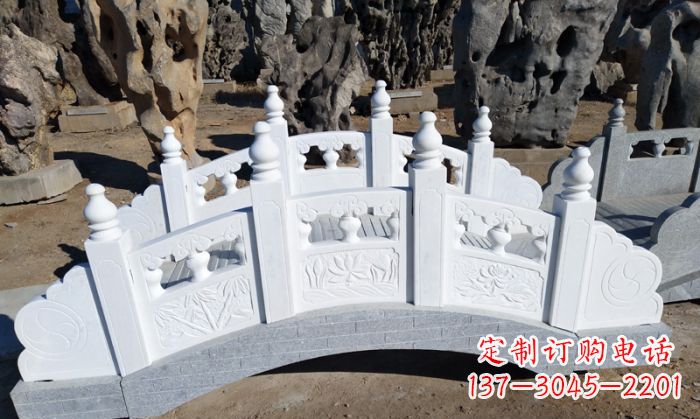 泰安手工雕刻的汉白玉拱桥雕塑