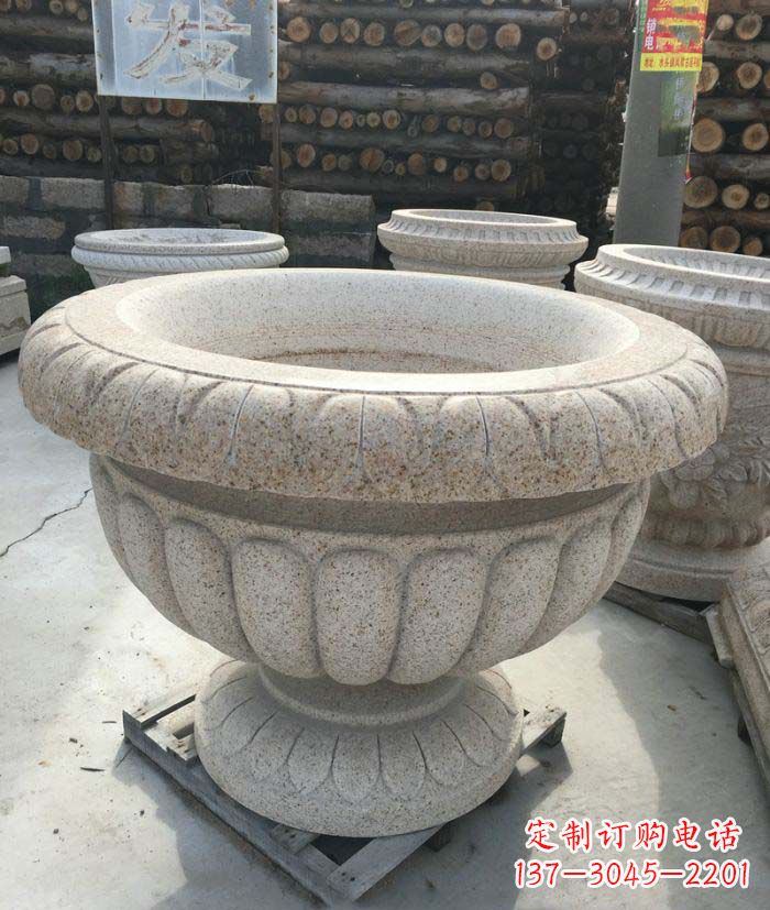 泰安高质量大理石花盆石雕
