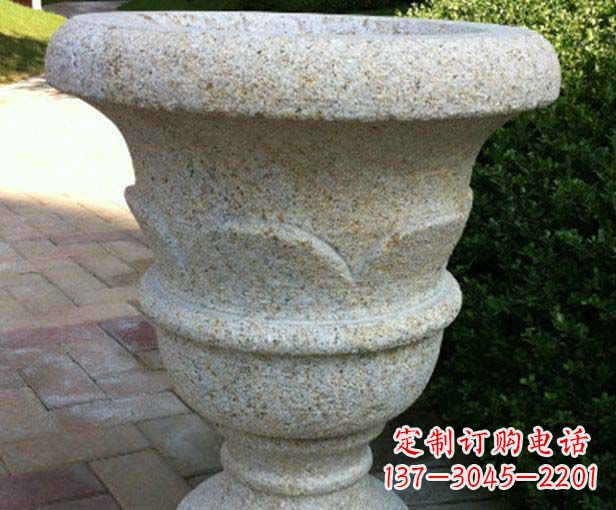 泰安大理石花盆石雕,为您的景观添色彩