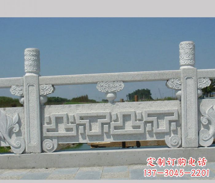 泰安公园景观大理石栏板雕塑