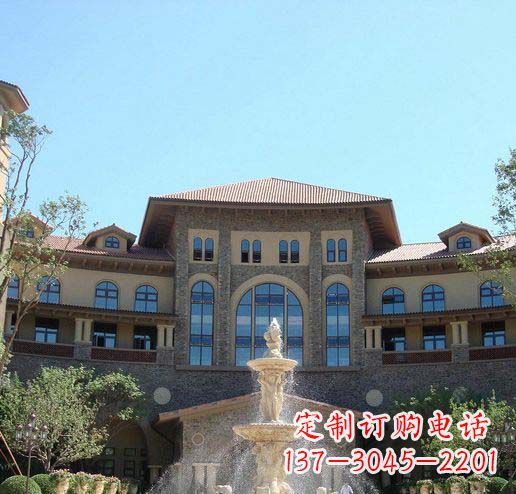 泰安定制欧式古典喷泉大理石雕塑