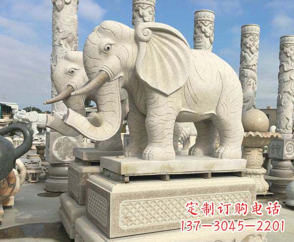 泰安大理石招财大象雕塑