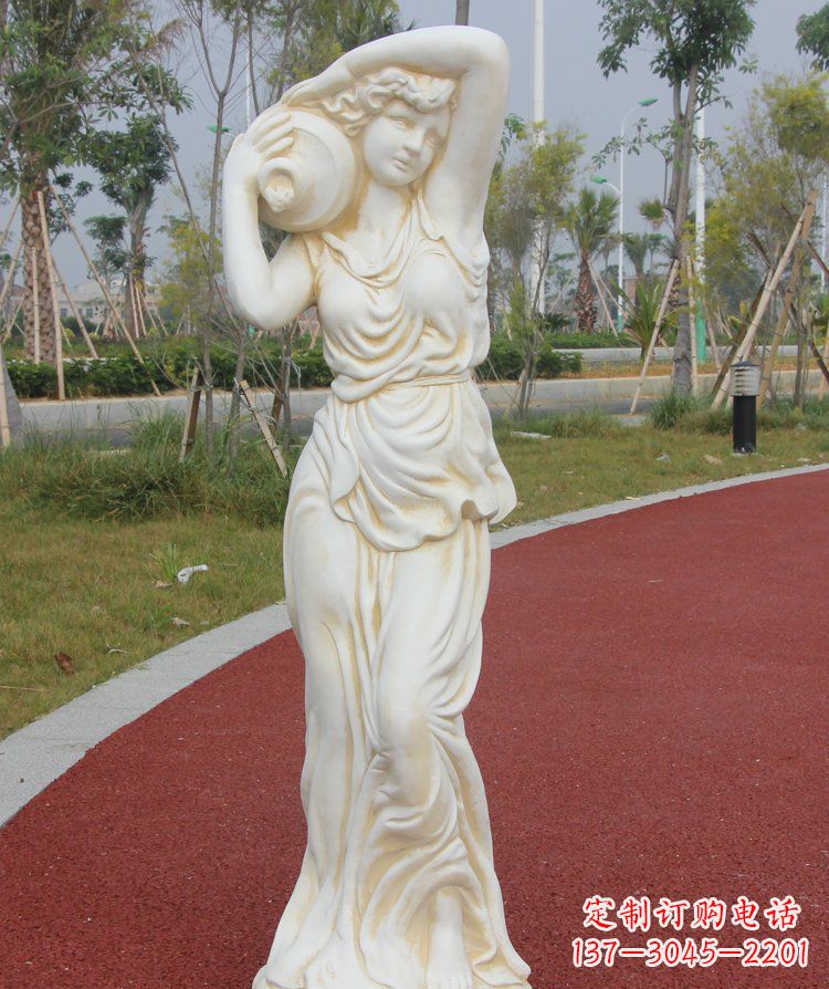泰安传统仕女石质雕塑