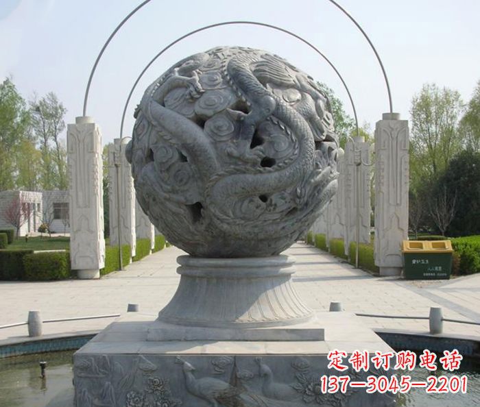 泰安喷泉石雕,添彩公园风景