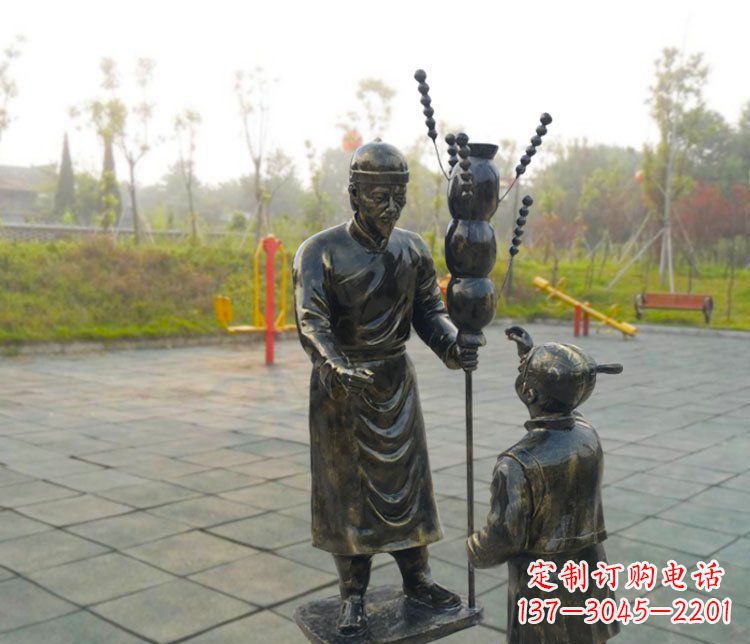 泰安精美仿铜葫芦雕塑