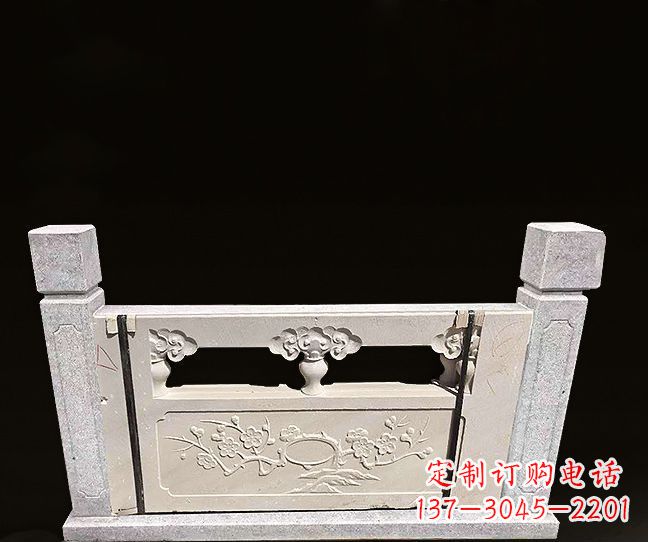 泰安梅花浮雕石栏板雕塑