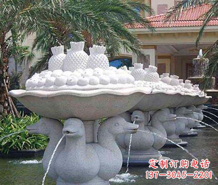 泰安高雅精致的天鹅石雕