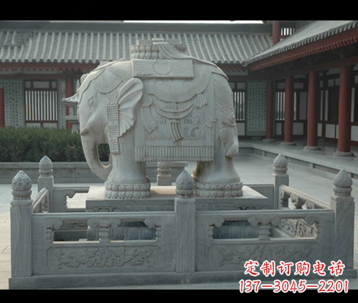 泰安用大象雕塑彰显田园风情