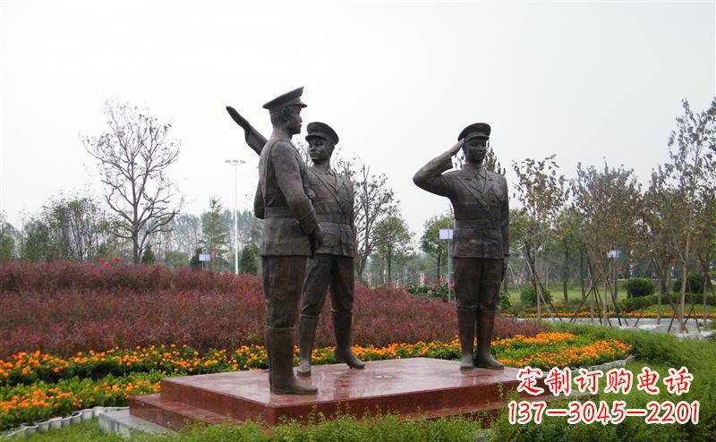 泰安金属警察雕塑——荣耀守护社会治安!