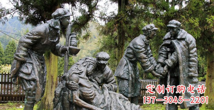 泰安红军铜雕,宣扬时代之精神