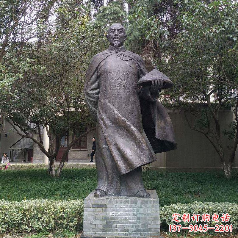 泰安传承晚清民族英雄林则徐精铸雕塑