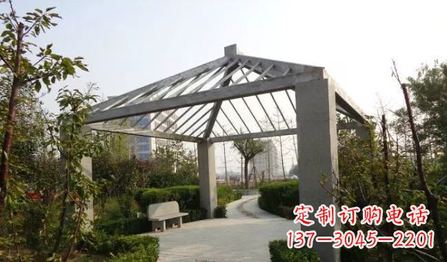 泰安精美不锈钢凉亭雕塑