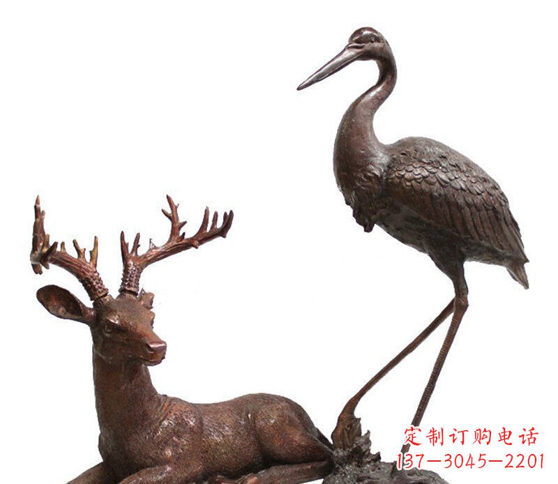 泰安中领雕塑仙鹤铜雕艺术品