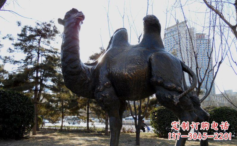 泰安优美雕刻骆驼铜雕塑