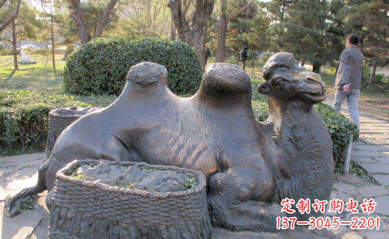 泰安精致骆驼铜雕塑
