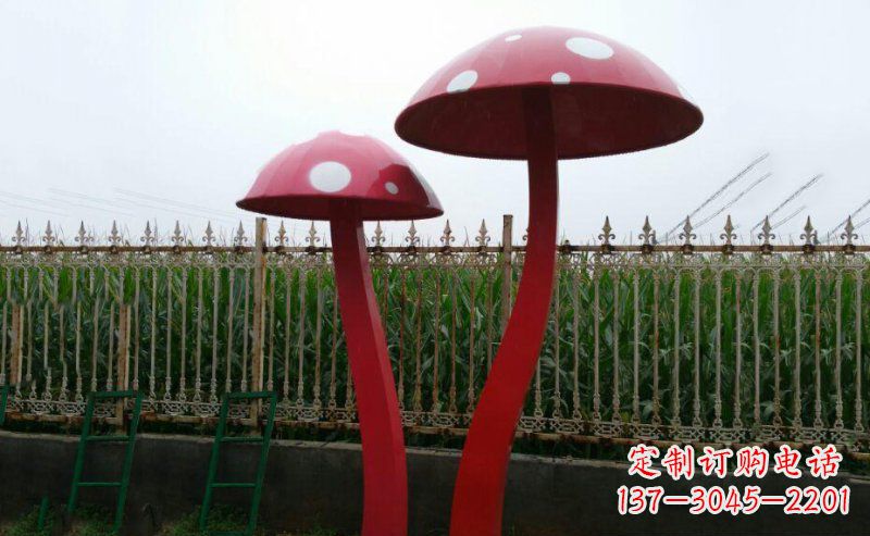 泰安精致蘑菇不锈钢雕塑