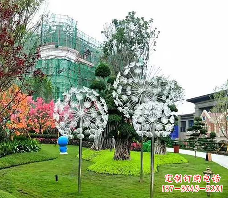 泰安公园蒲公英雕塑