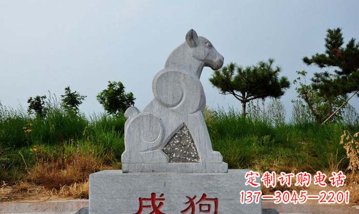 泰安青石生肖动物雕塑
