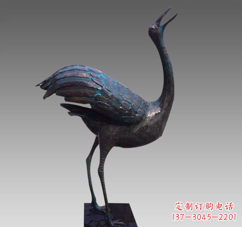 泰安青铜雕刻仙鹤翱翔