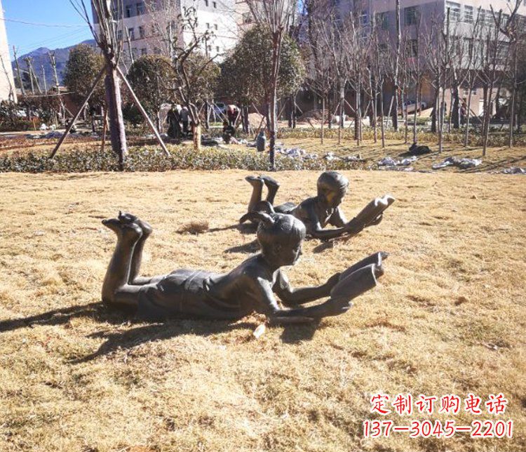 泰安精致的儿童仿铜雕塑