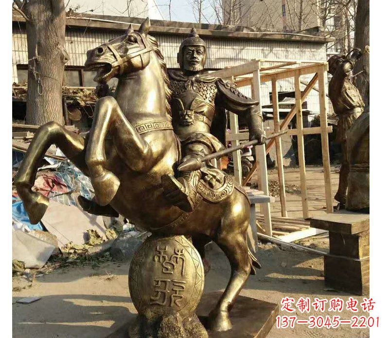 泰安高雅骑马雕塑
