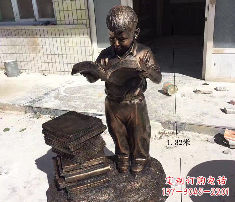 泰安杰出的小孩铜雕